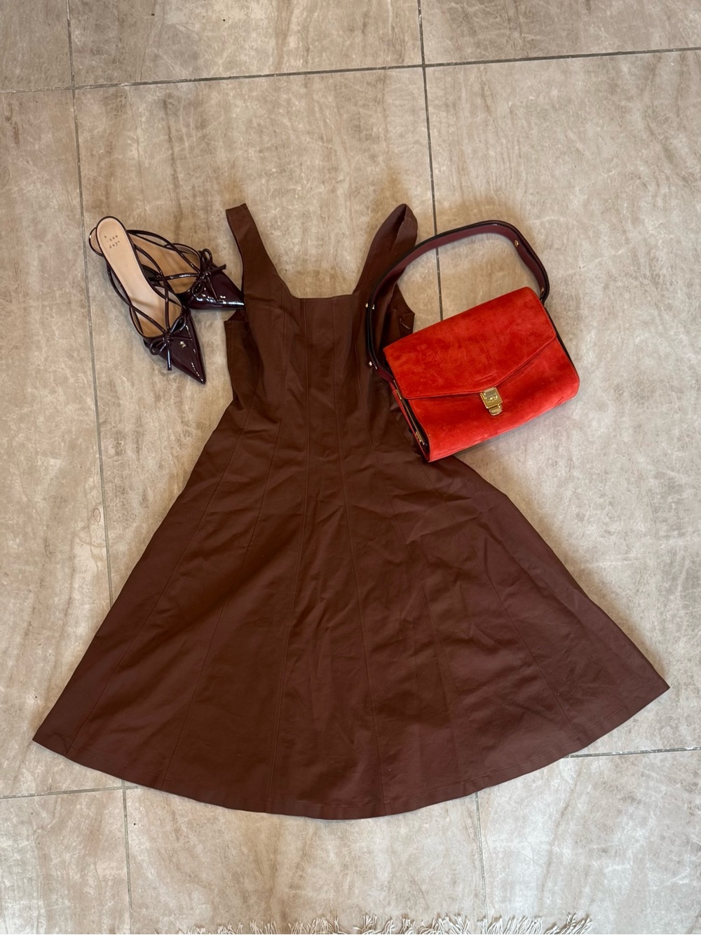 Brown Midi Dress from Elie Tahari